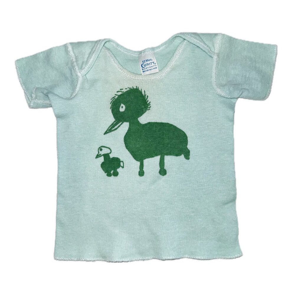 Vintage Curity Baby Knits Shirt 12 Month Duck Tee